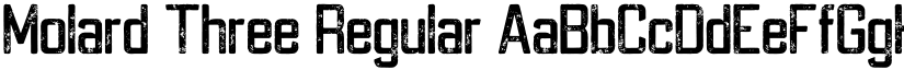 Molard Three Regular font