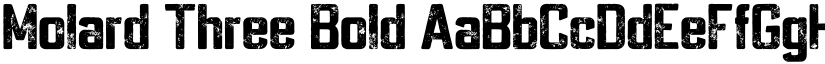 Molard Three Bold font