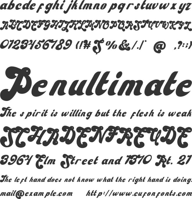 Jhonie Screw font preview