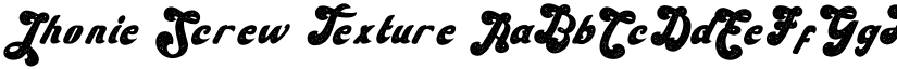 Jhonie Screw Texture font