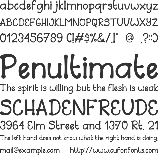 Fun Art Friends font preview