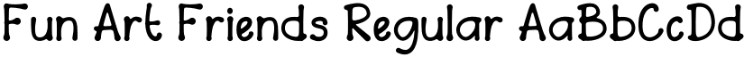 Fun Art Friends Regular font