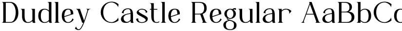 Dudley Castle Regular font