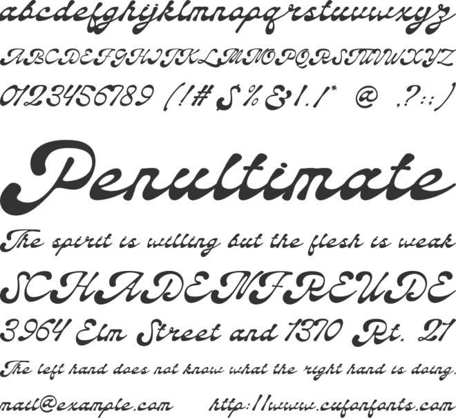 Daux Lavande font preview