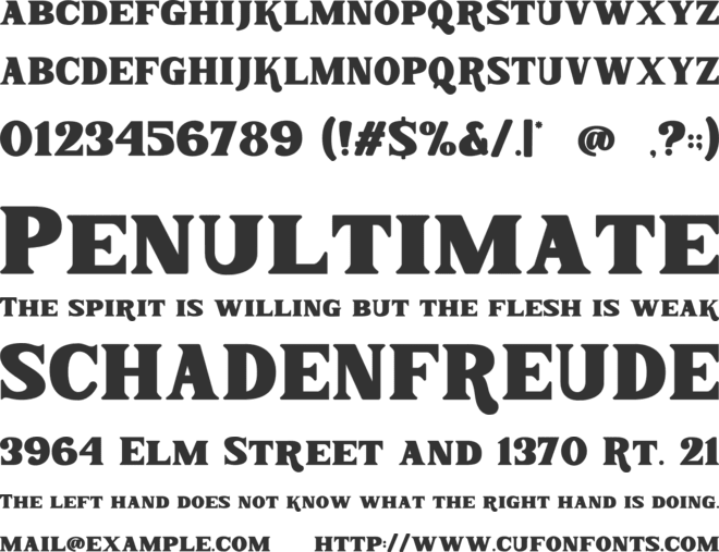 Classic Stroke font preview