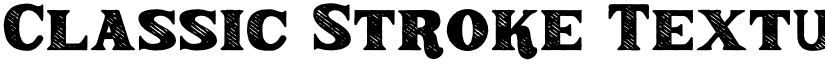 Classic Stroke Texture font