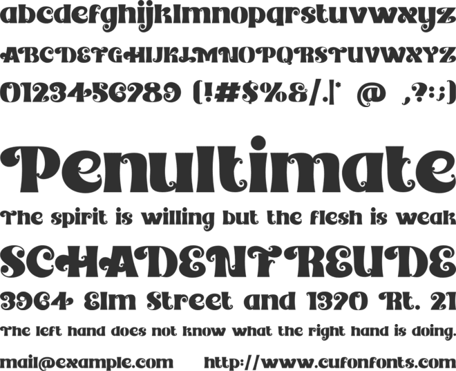 Central Vintage font preview