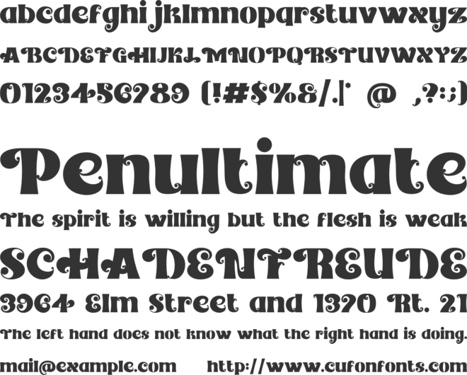 Central Vintage font preview