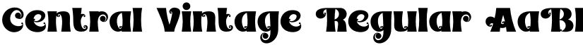 Central Vintage Regular font