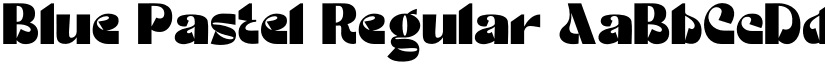 Blue Pastel Regular font