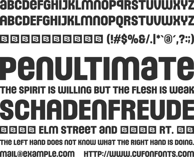 Sideware Trial font preview