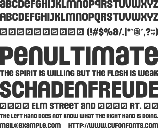 Sideware Trial font preview