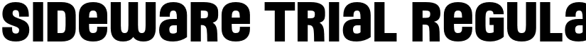 Sideware Trial Regular font