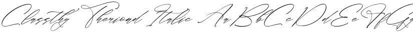 Classthy Theriond Italic font
