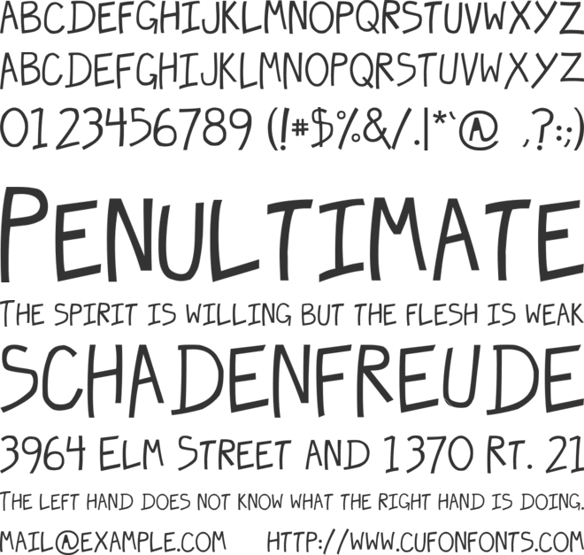 Hecubus font preview