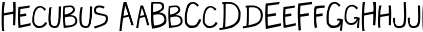 Hecubus font