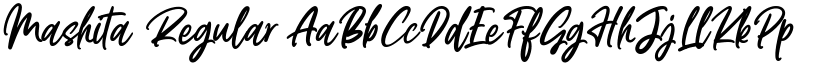 Mashita Regular font