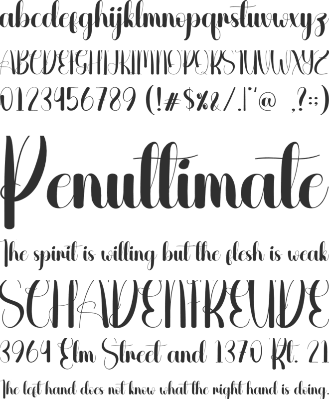 Save font preview