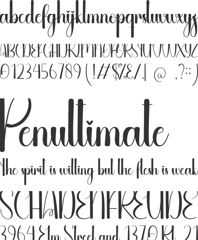 Blackline font preview