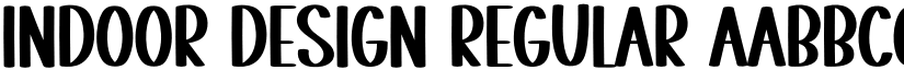 Indoor Design Regular font