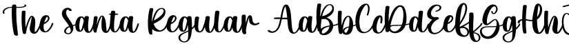 The Santa Regular font