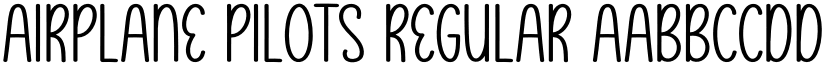 Airplane Pilots font download
