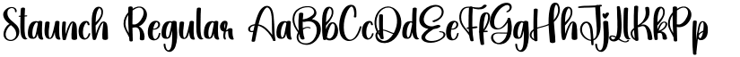Staunch Regular font