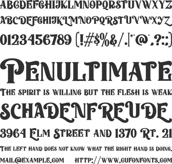 Party Dream font preview