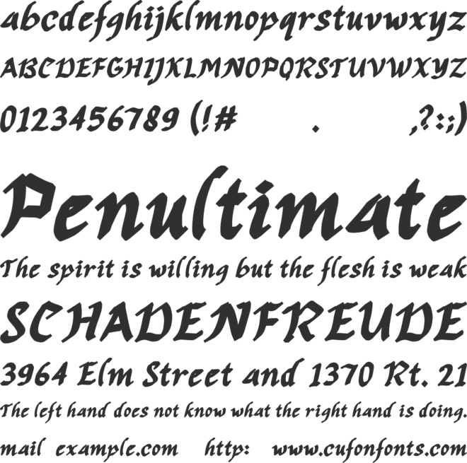 Mauritha Personal font preview