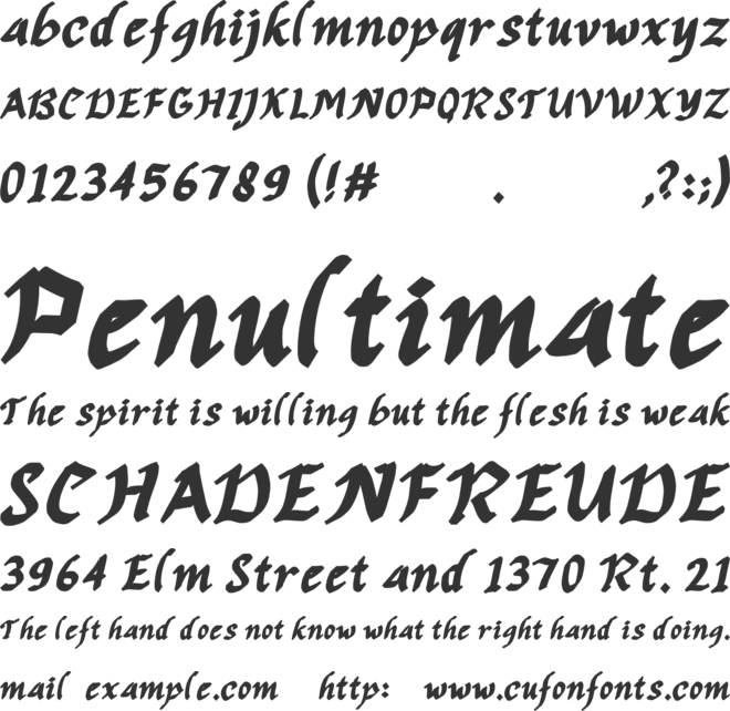 Mauritha Personal font preview