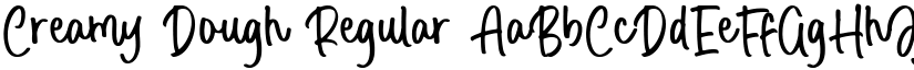Creamy Dough Regular font