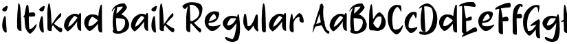 i Itikad Baik Regular font