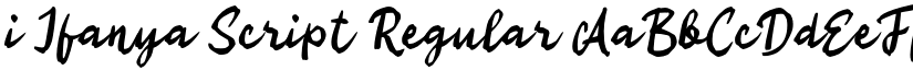 i Ifanya Script Regular font