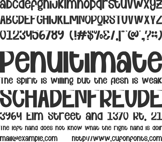 Mogesty font preview
