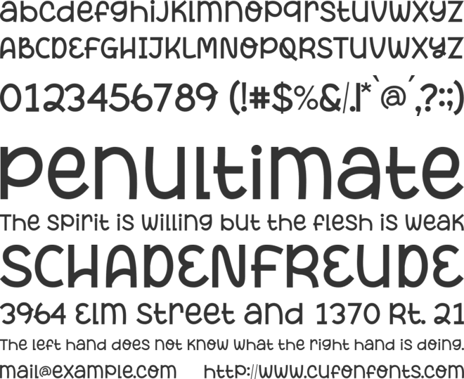 Children Books font preview