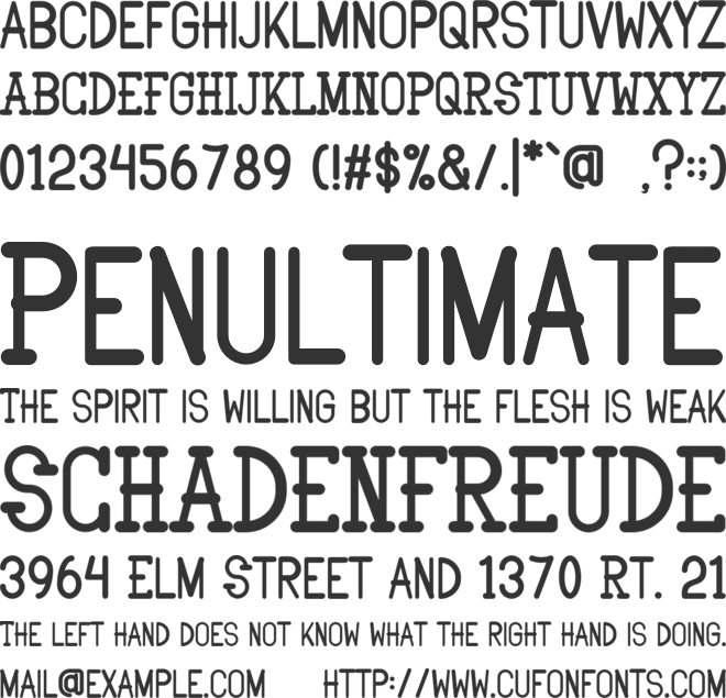 Smart Artisan font preview