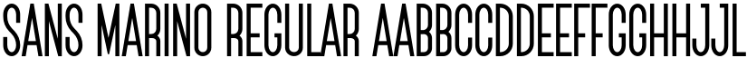 Sans Marino Regular font