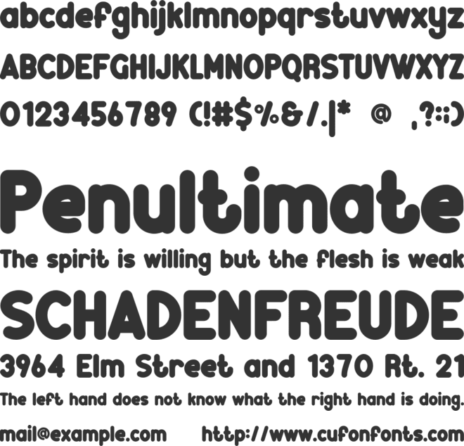 Benkids font preview