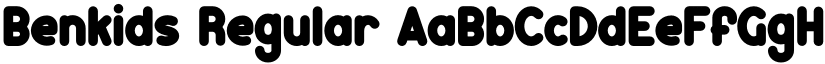 Benkids Regular font