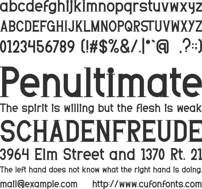 AntiqueResolute font preview