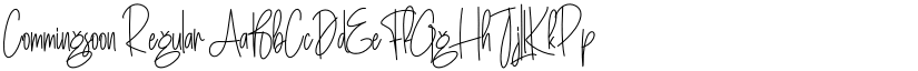Commingsoon Regular font