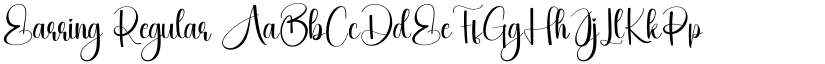 Earring Regular font