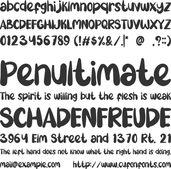 Start Craft font preview