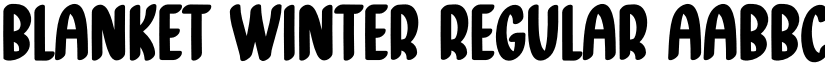 Blanket Winter Regular font