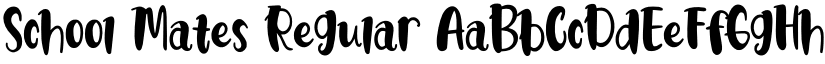 School Mates Regular font