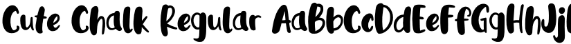 Cute Chalk Regular font