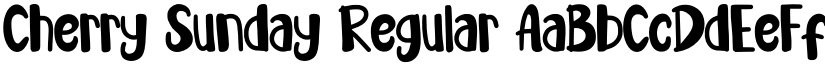 Cherry Sunday Regular font