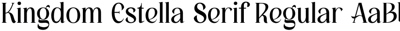 Kingdom Estella Serif Regular font
