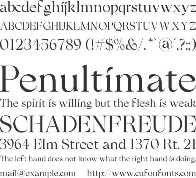 FH 1089 Test font preview