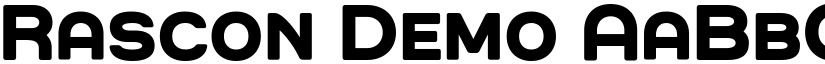 Rascon Demo font